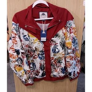 1 Sunset Lane Size M Wind Breaker Women's‎ Nylon Shell Lightweight Fuĺ Zip
